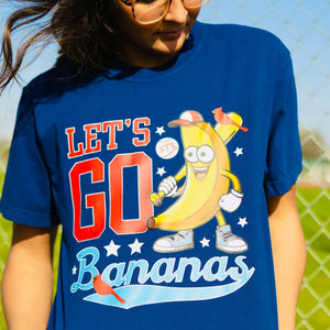 Red/Light Blue STL Let's Go Bananas Navy Graphic Tee - Graphic Tee - The Red Rival