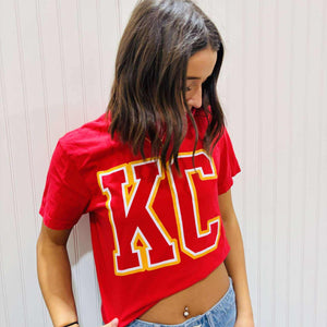 Red/Yellow KC Letters Sweatshirt or Tee - Tees & Sweatshirts - The Red Rival