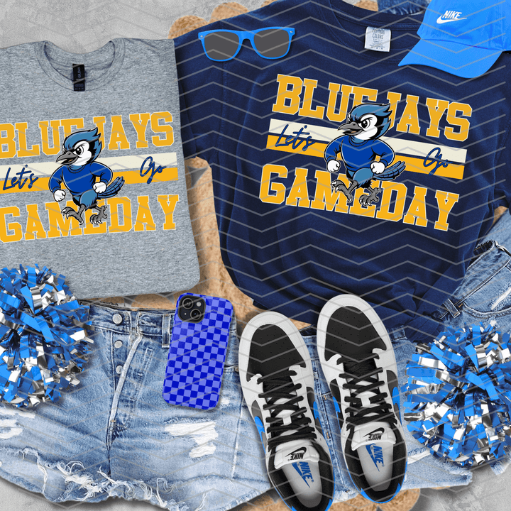 Retro Blue Jays Mascot (Pick Your Tee Color) - Graphic Tee - The Red Rival