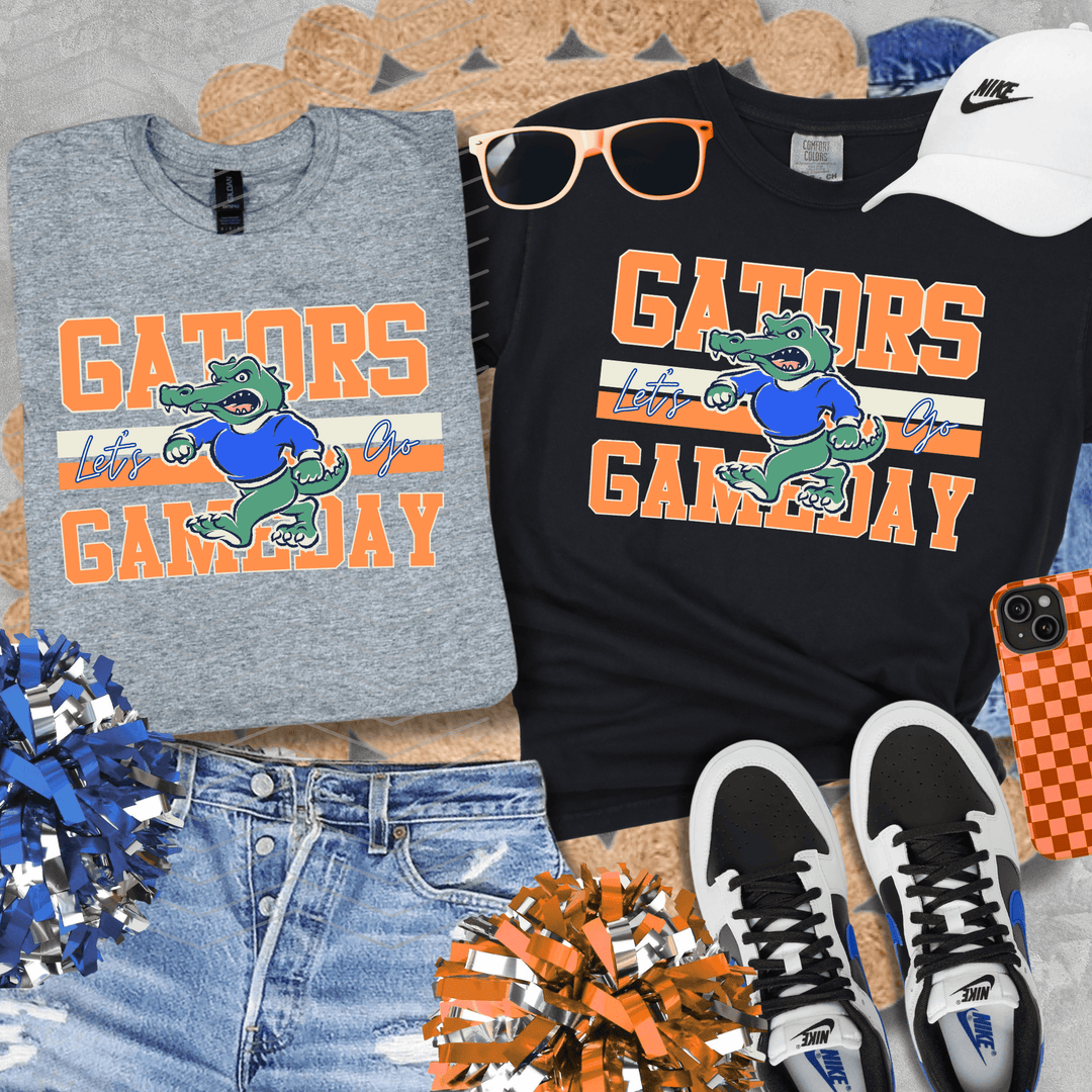 Retro Gators Mascot (Pick Your Tee Color) - Graphic Tee - The Red Rival