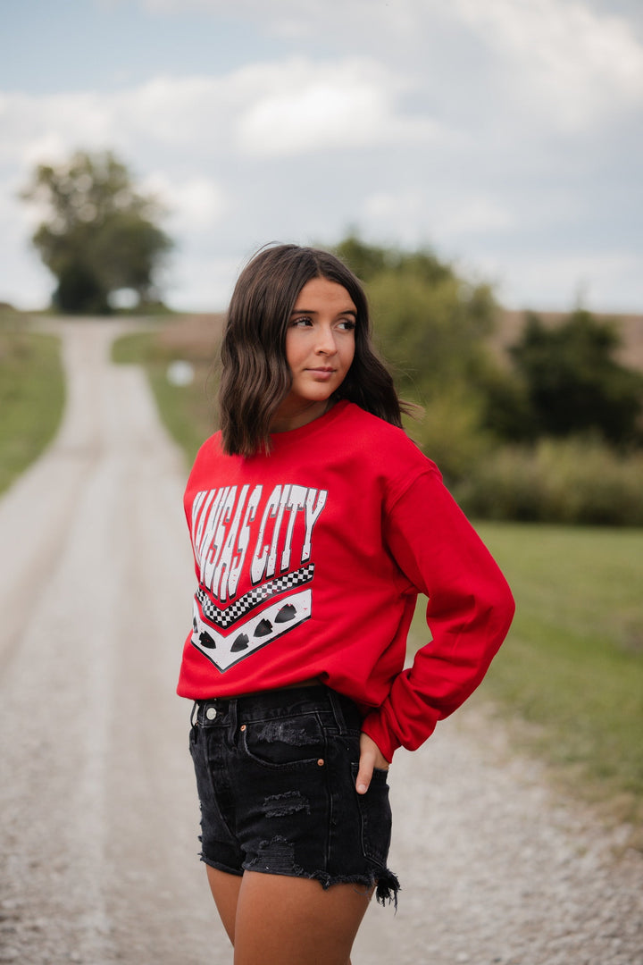 Retro Kansas City Red Graphic Sweatshirt - Graphic Tee - The Red Rival