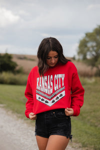 Retro Kansas City Red Graphic Sweatshirt - Graphic Tee - The Red Rival