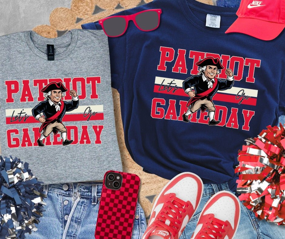 Retro Patriot Mascot (Pick Your Tee Color) - Graphic Tee - The Red Rival
