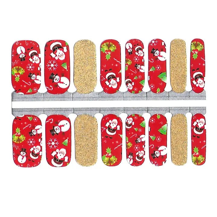 Santa & Snowmen Nail Strips - Apparel & Accessories - The Red Rival