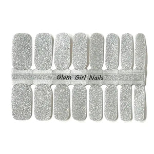 Silver Glitter Nail Strips - Apparel & Accessories - The Red Rival