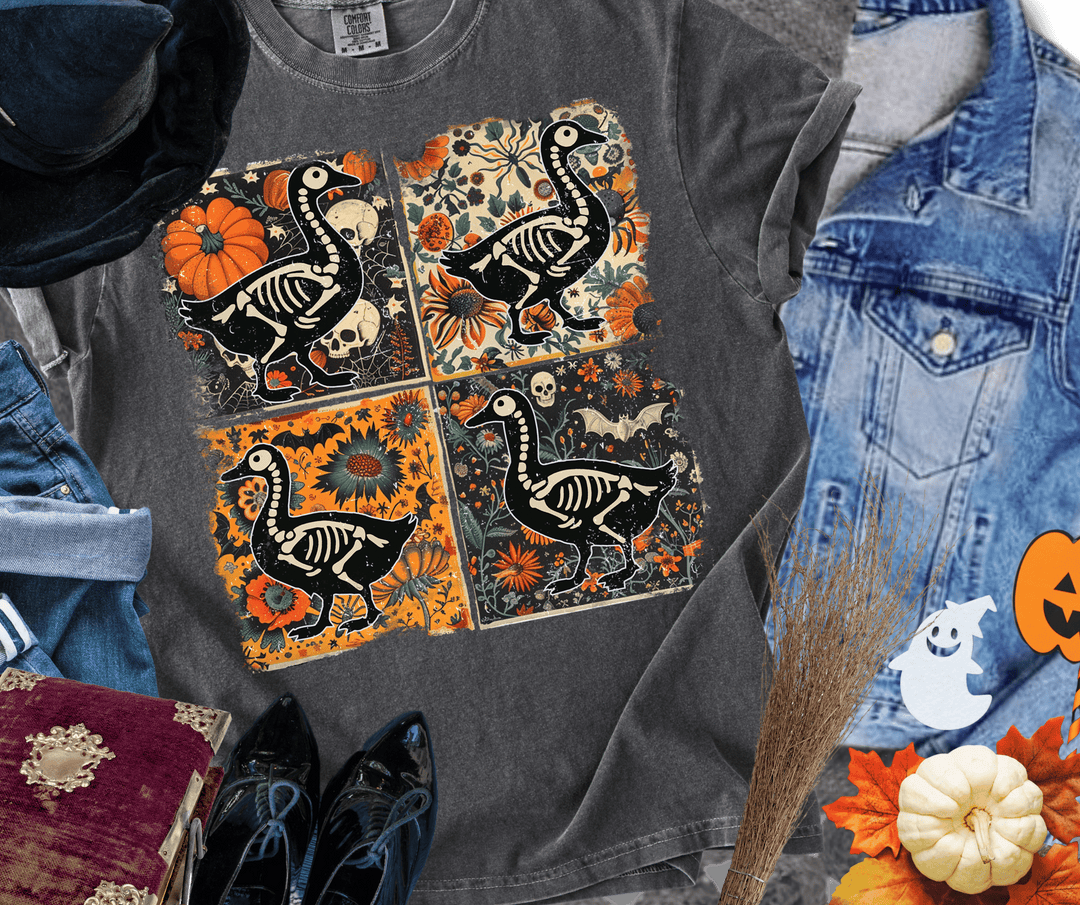 Skeleton Geese - Graphic Tee - The Red Rival