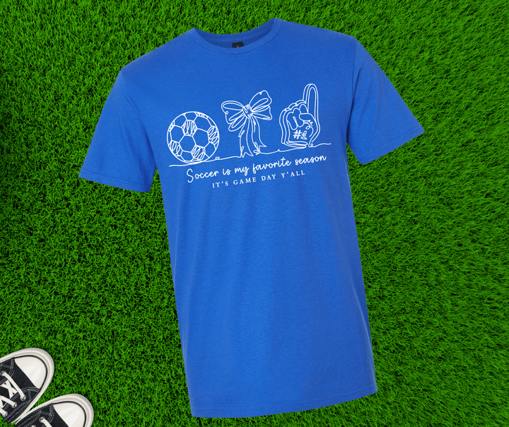 Soccer is My Favorite Season (Pick your tee color) - Graphic Tee - The Red Rival