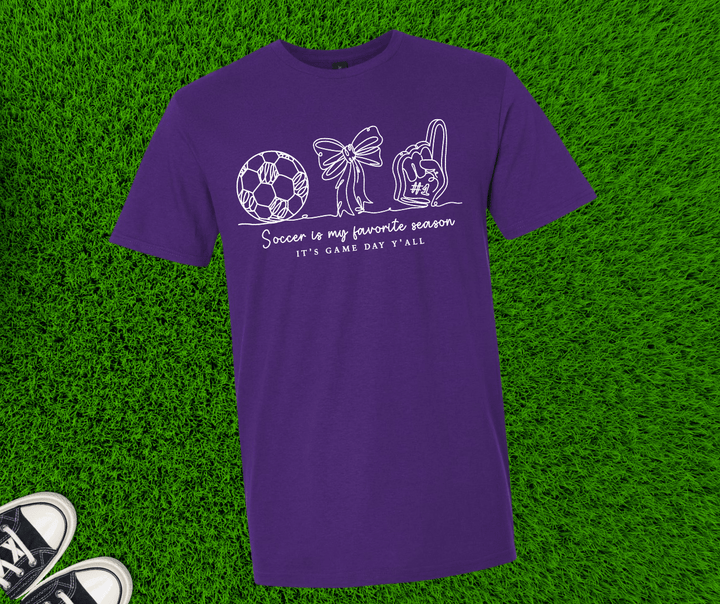 Soccer is My Favorite Season (Pick your tee color) - Graphic Tee - The Red Rival