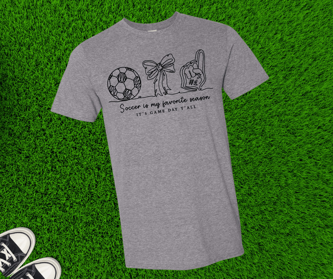 Soccer is My Favorite Season (Pick your tee color) - Graphic Tee - The Red Rival