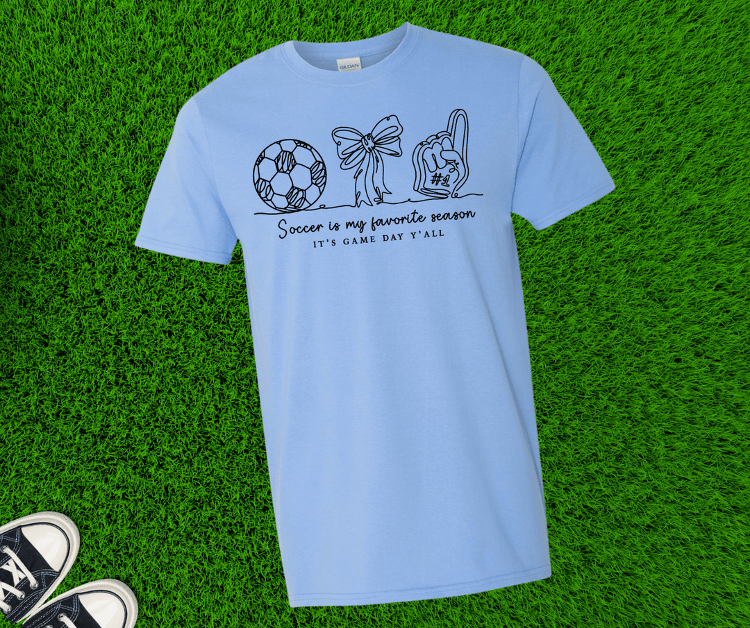 Soccer is My Favorite Season (Pick your tee color) - Graphic Tee - The Red Rival