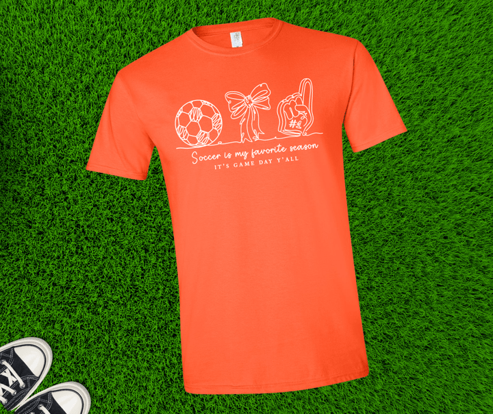 Soccer is My Favorite Season (Pick your tee color) - Graphic Tee - The Red Rival