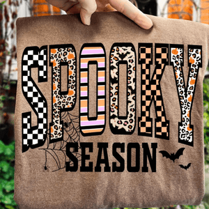 Spooky Season Halloween Letters (Pick Your Tee Color) - Tees - The Red Rival