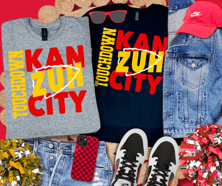 Square Touchdown KanZuh City (Pick your TEE Color) - Tees - The Red Rival