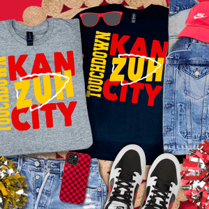 Square Touchdown KanZuh City (Pick your TEE Color) - Tees - The Red Rival