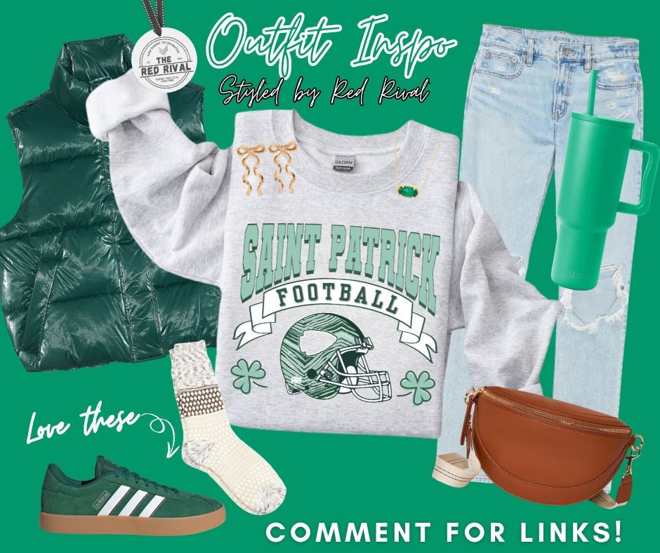 St Patrick Football Zebra Helmet Ash Tee or Sweatshirt - Tees - The Red Rival