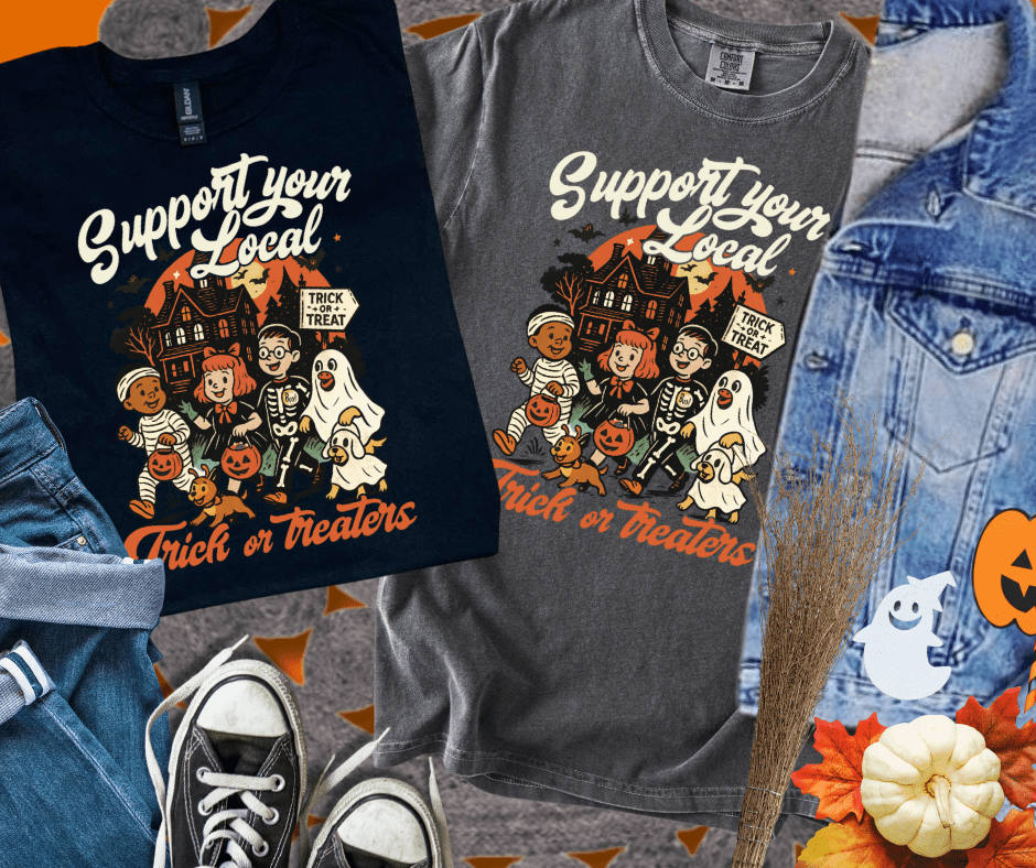 Support Your Local Trick or Treaters (Pick Your Tee Color) - Tees - The Red Rival