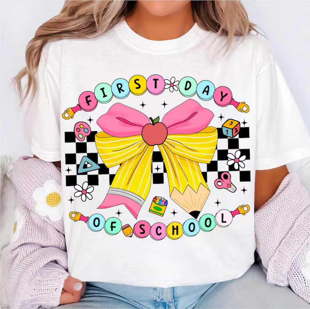 First Day of School Pencil Bow - The Red Rival