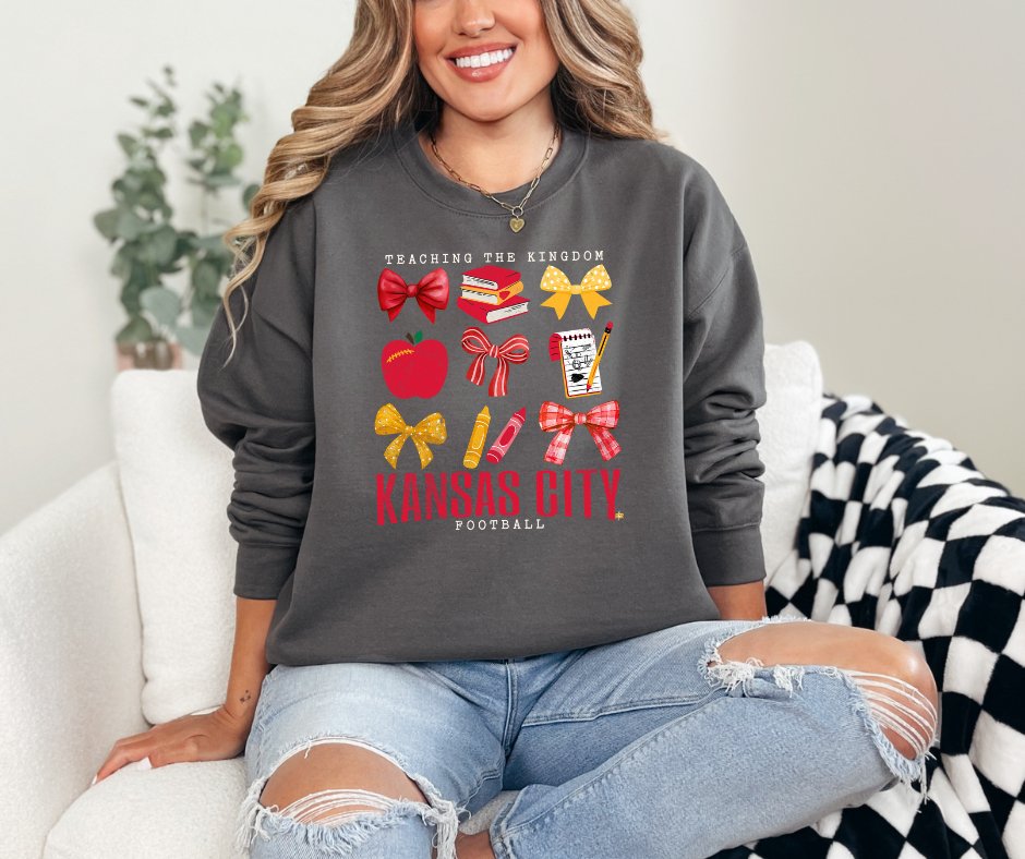 Teaching the Kingdom Charcoal Sweatshirt - Graphic Tee - The Red Rival