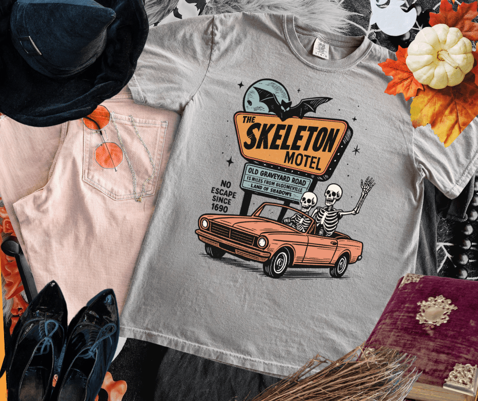 The Skeleton Motel - Graphic Tee - The Red Rival