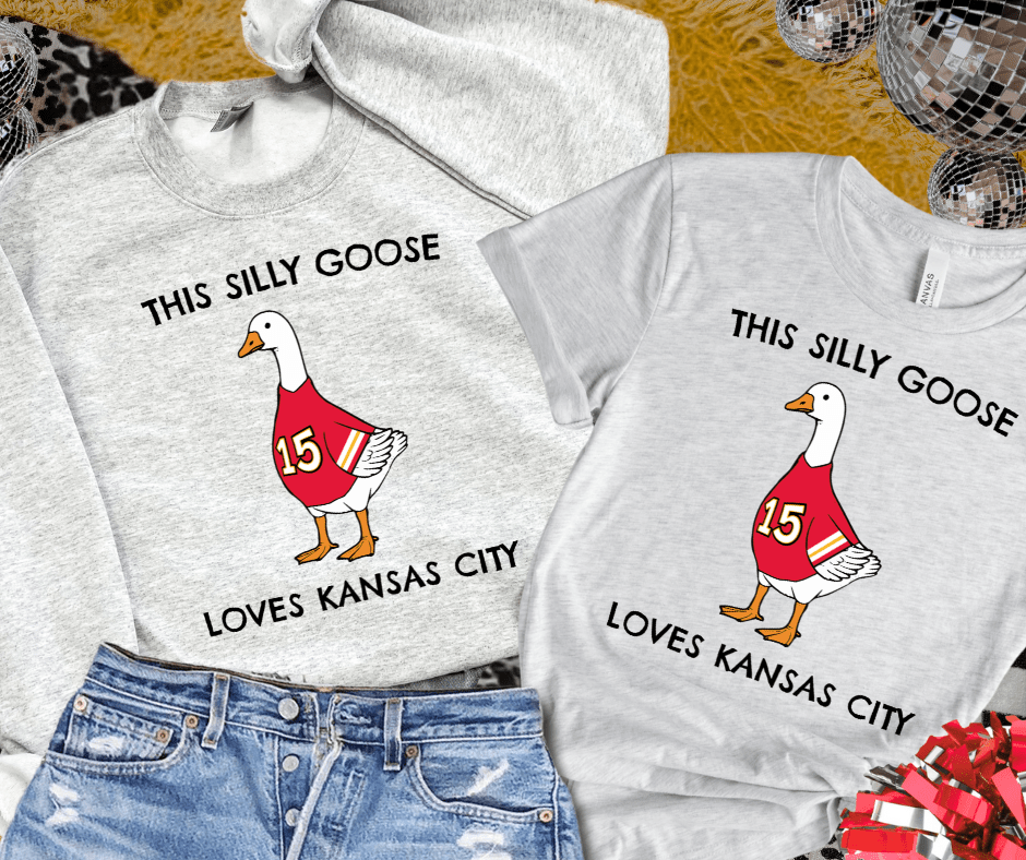 This Silly Goose Loves Kansas City - 15 Goose Ash Tee or Sweatshirt - Wholesale - The Red Rival