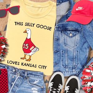 This Silly Goose Loves Kansas City - 15 Goose Yellow Tee - Wholesale - The Red Rival