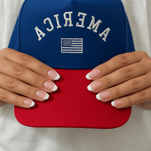 Upside Down America Embroidered Trucker Hat - Hat - The Red Rival