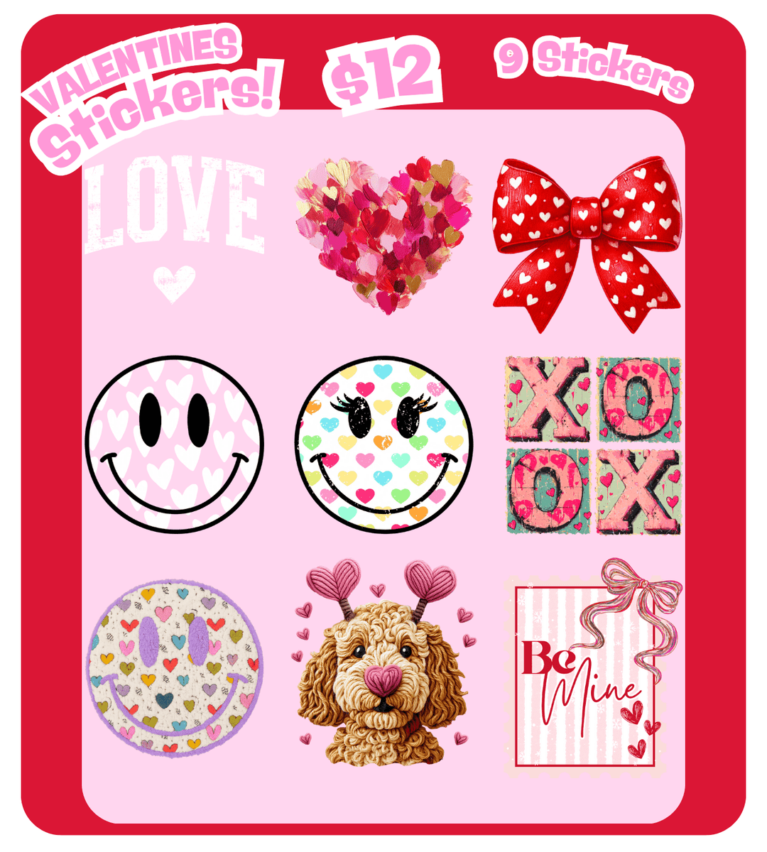 Valentine Sticker Set - Stickers - The Red Rival