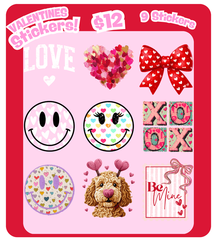 Valentine Sticker Set - Stickers - The Red Rival