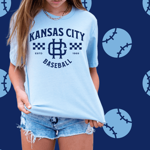 Vintage Kansas City Light Blue Graphic Tee - Graphic Tee - The Red Rival