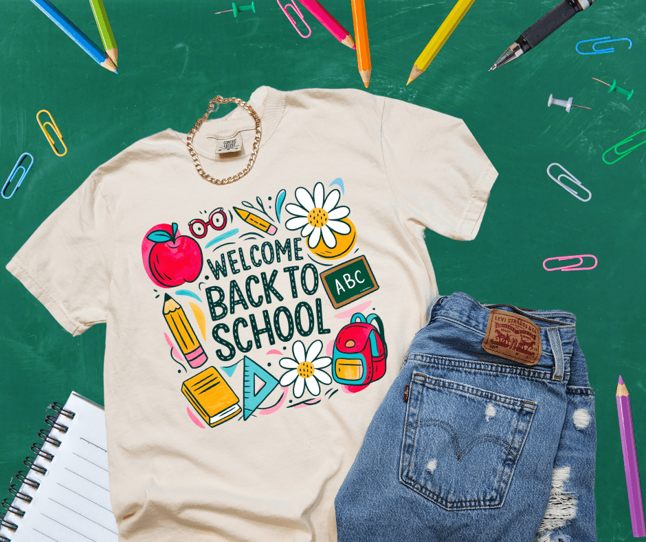Welcome Back To School Icons - Tees - The Red Rival