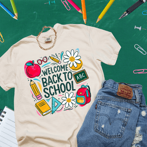 Welcome Back To School Icons - Tees - The Red Rival