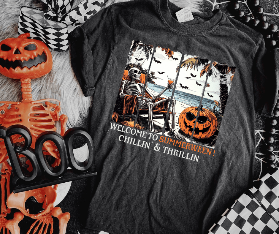 Welcome To Summerween! Chillin & Thrillin - Graphic Tee - The Red Rival