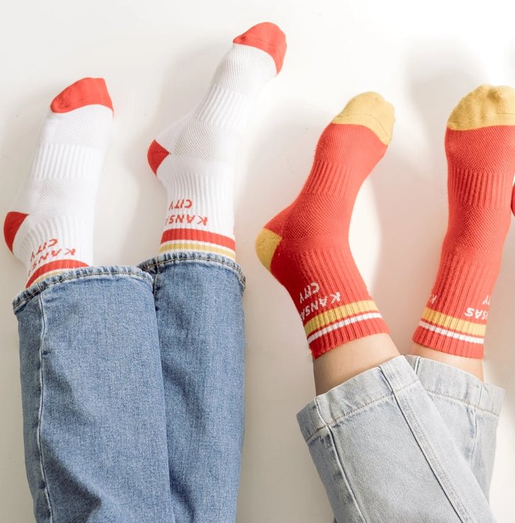 White Kansas City Socks - Adult - Apparel & Accessories - The Red Rival