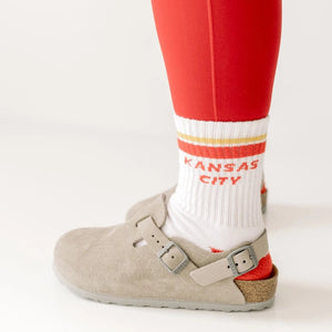 White Kansas City Socks - Adult - Apparel & Accessories - The Red Rival