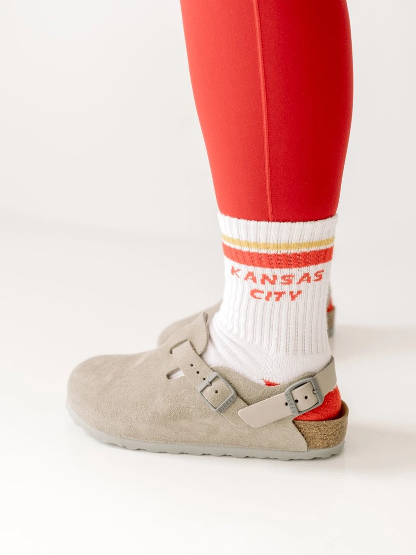White Kansas City Socks - Adult - Apparel & Accessories - The Red Rival