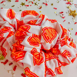 White Kingdom Oversized Scrunchy - Apparel & Accessories - The Red Rival