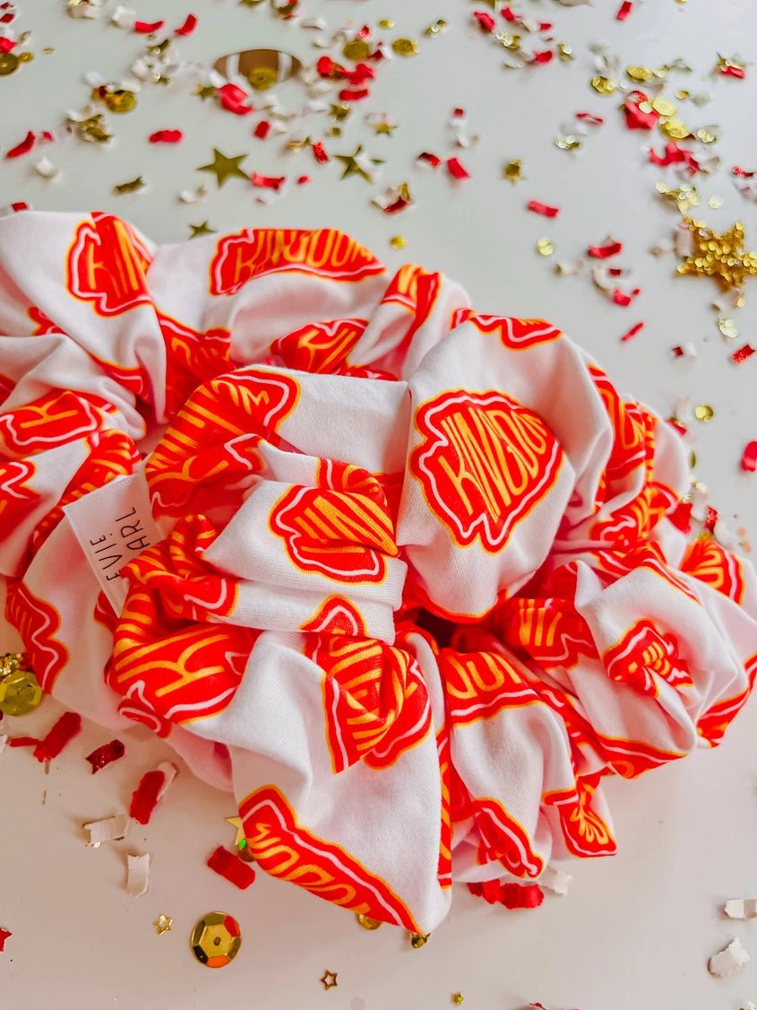 White Kingdom Oversized Scrunchy - Apparel & Accessories - The Red Rival