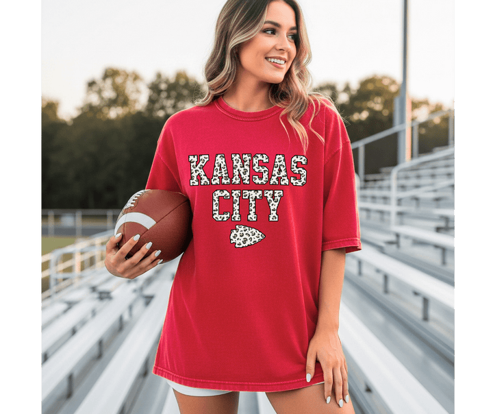 White Leopard Kansas City Red Tee - Tees &amp; Sweatshirts - The Red Rival