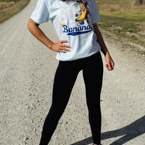 White/Royal Blue Let's Go Bananas Light Blue Graphic Tee - Graphic Tee - The Red Rival
