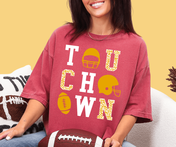 Yellow Touchdown Tee or Sweatshirt - Wholesale - The Red Rival