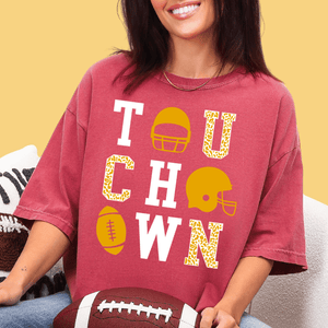 Yellow Touchdown Tee or Sweatshirt - Wholesale - The Red Rival