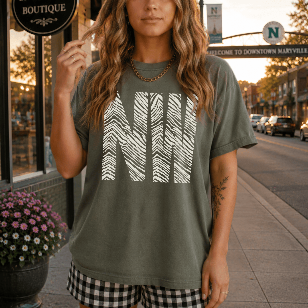 Zebra NW Green Tee - Tees - The Red Rival
