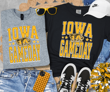 Zebra Print Iowa Gameday (Pick Your Tee Color) - Tees - The Red Rival