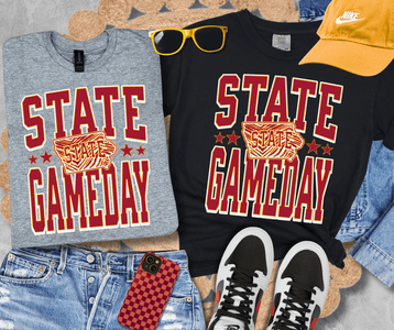 Zebra Print Iowa St Gameday (Pick Your Tee Color) - Tees - The Red Rival
