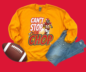 Can't Stop the Chop Pacheco Gold Graphic Sweatshirt - Graphic Tee - The Red Rival