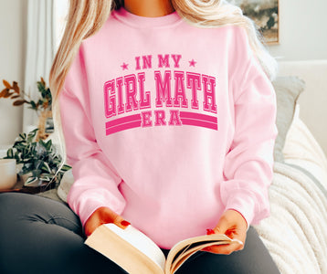In My Girl Math Era Light Pink Sweatshirt - Graphic Tee - The Red Rival