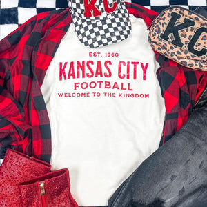 Kansas City Football Welcome to the Kingdom - Natural Tee - The Red Rival