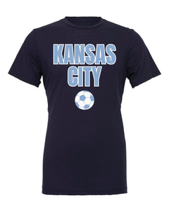 Kansas City Men's Soccer Ball Navy Tee - Apparel & Accessories - The Red Rival