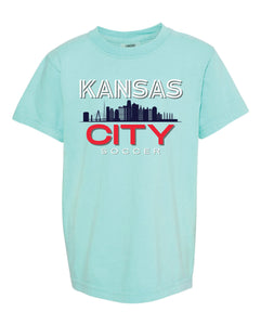 Kansas City Skyline Women's Soccer Mint Tee - Wholesale - The Red Rival