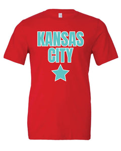 Kansas City Women's Soccer Star Red Tee - Apparel & Accessories - The Red Rival
